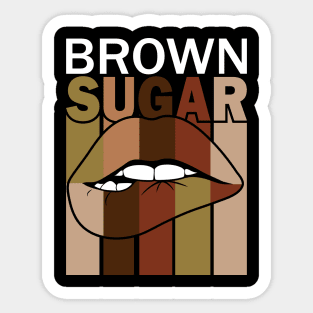 Brown Sugar Lips Sticker